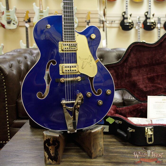 Gretsch G6136T Limited Edition Falcon with String-Thru Bigsby Azure Metallic - Image 13