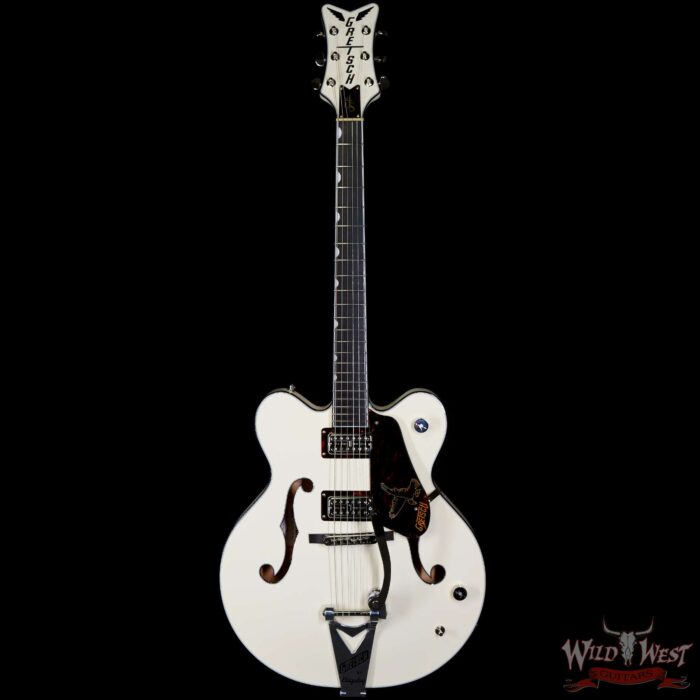 Gretsch G6636T-RF Richard Fortus Signature Falcon Center Block with String-Thru Bigsby Ebony Fingerboard Vintage White - Image 3