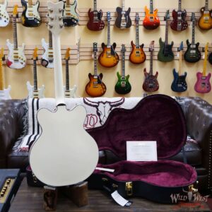 Gretsch G6636T-RF Richard Fortus Signature Falcon Center Block with String-Thru Bigsby Ebony Fingerboard Vintage White - Image 8