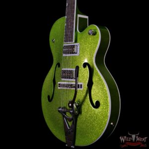 Gretsch G6120-HR Brian Setzer Signature Hot Rod Hollow Body w/ Bigsby Rosewood Fingerboard Extreme Coolant Green Sparkle - Image 2