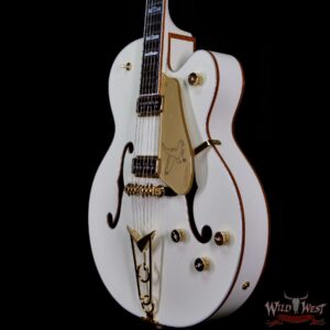 Gretsch G6136-55 Vintage Select Edition ‘55 Falcon Hollow Body with Cadillac Tailpiece TV Jones T-Armond Pickups Vintage White - Image 2