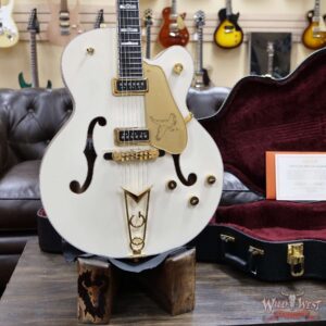 Gretsch G6136-55 Vintage Select Edition ‘55 Falcon Hollow Body with Cadillac Tailpiece TV Jones T-Armond Pickups Vintage White - Image 7