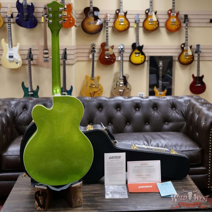 Gretsch G6120-HR Brian Setzer Signature Hot Rod Hollow Body w/ Bigsby Rosewood Fingerboard Extreme Coolant Green Sparkle - Image 8