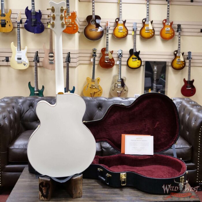 Gretsch G6136-55 Vintage Select Edition ‘55 Falcon Hollow Body with Cadillac Tailpiece TV Jones T-Armond Pickups Vintage White - Image 8