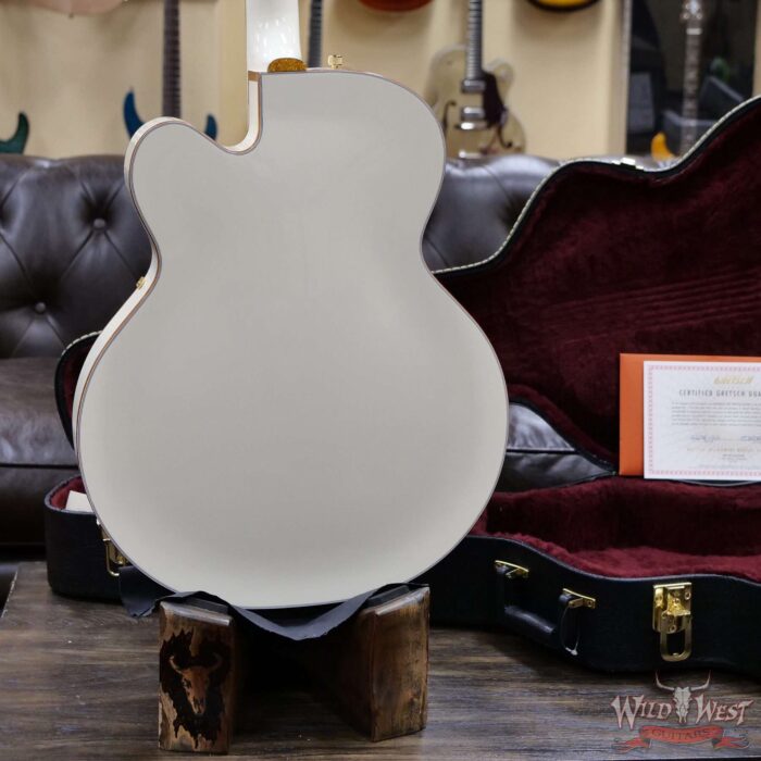 Gretsch G6136-55 Vintage Select Edition ‘55 Falcon Hollow Body with Cadillac Tailpiece TV Jones T-Armond Pickups Vintage White - Image 10