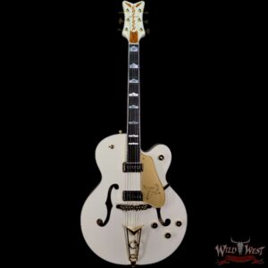 Gretsch G6136-55 Vintage Select Edition ‘55 Falcon Hollow Body with Cadillac Tailpiece TV Jones T-Armond Pickups Vintage White - Image 3