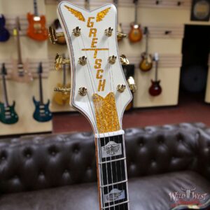 Gretsch G6136-55 Vintage Select Edition ‘55 Falcon Hollow Body with Cadillac Tailpiece TV Jones T-Armond Pickups Vintage White - Image 6