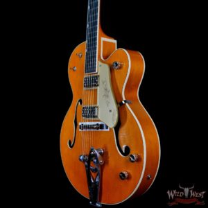Gretsch G6120T-59 Vintage Select Edition ‘59 Chet Atkins Hollow Body with Bigsby Vintage Orange Stain Lacquer - Image 2