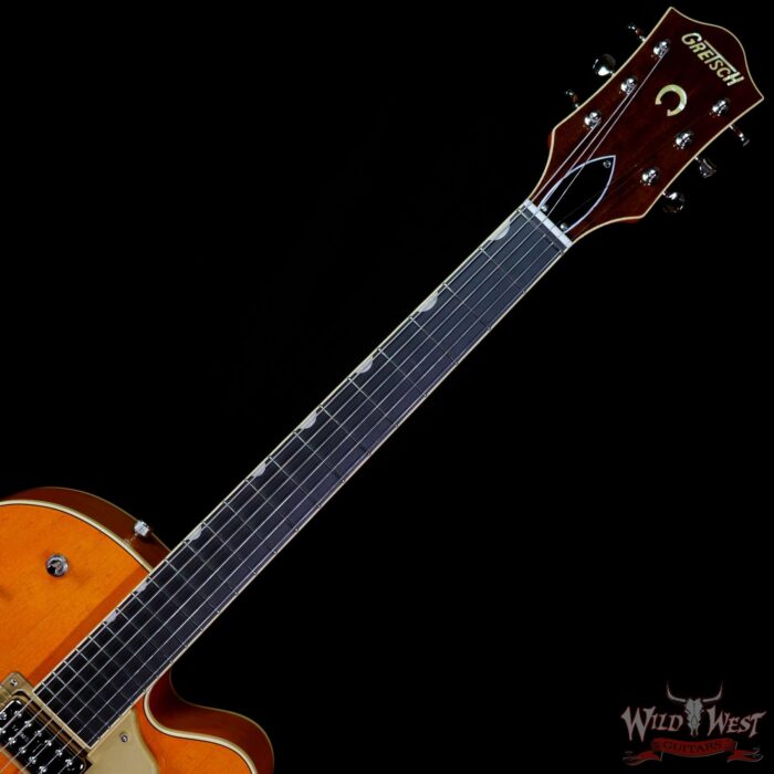 Gretsch G6120T-59 Vintage Select Edition ‘59 Chet Atkins Hollow Body with Bigsby Vintage Orange Stain Lacquer - Image 4