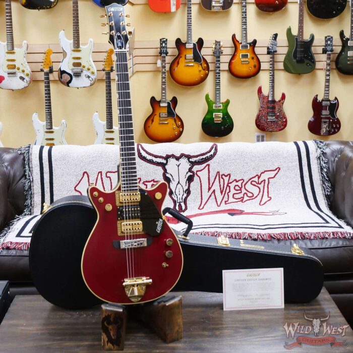 Gretsch G6131-MY-RB Limited Edition Malcolm Young Signature Jet Ebony Fingerboard Vintage Firebird Red - Image 5
