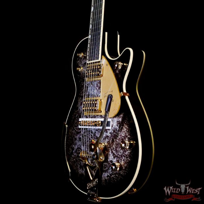 Gretsch G6134TG Limited Edition Paisley Penguin with String-Thru Bigsby Ebony Fingerboard Black Paisley - Image 2