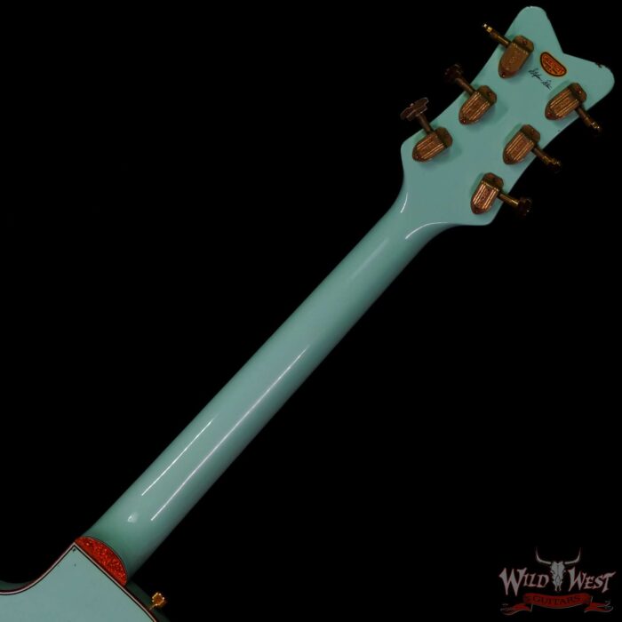 Gretsch USA Custom Shop Stephen Stern Masterbuilt G6134-CS Penguin Cadillac G Tailpiece Relic Surf Green - Image 5