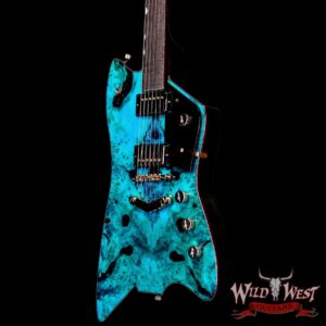 Gretsch Custom Shop Gonzalo Madrigal Masterbuilt G6199 Billy-Bo Buckeye Burl Top Brazilian Rosewood Fingerboard NOS Trans Blue One-of-a-Kind (US Only / No International Shipping) - Image 2