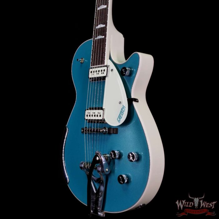 Gretsch USA Custom Shop Stephen Stern Masterbuilt 1957 Regal Turquoise Dou Jet G6128-CS NOS Rocking Bar Bridge w/ Bigsby B3C - Image 2