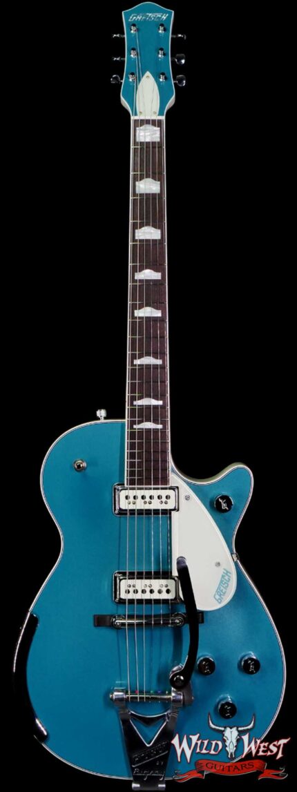Gretsch USA Custom Shop Stephen Stern Masterbuilt 1957 Regal Turquoise Dou Jet G6128-CS NOS Rocking Bar Bridge w/ Bigsby B3C