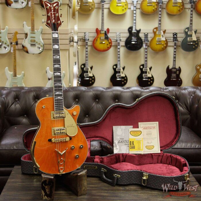 Gretsch USA Custom Shop Masterbuilt Stephen Stern G6134 Orange Penguin NOS TV Jones Classic Pickups - Image 9