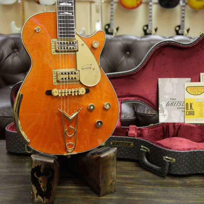 Gretsch USA Custom Shop Masterbuilt Stephen Stern G6134 Orange Penguin NOS TV Jones Classic Pickups - Image 11