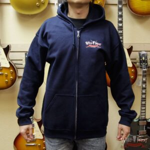 Wild West Guitars 20th Anniversary Zip Hoodie Black/Gray/Navy Blue - Image 7