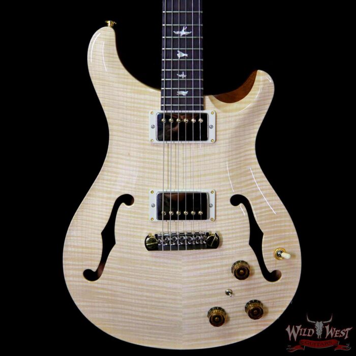 Paul Reed Smith PRS Wood Library Flame 10 Top Hollowbody I Piezo HB1 Brazilian Rosewood Board Natural - Image 3