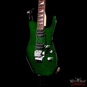 Jim Root Collection 1998 Jackson DR3 Dinky Reverse Headstock Flame Maple Top Transparent Green 7.65 LBS - Image 2