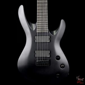 Jackson USA Select B7 EMG Deluxe Neck-Thru HH 7-String Baritone Satin Black - Image 3