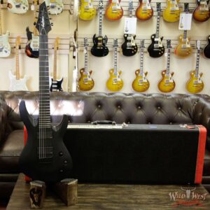 Jackson USA Select B7 EMG Deluxe Neck-Thru HH 7-String Baritone Satin Black - Image 12