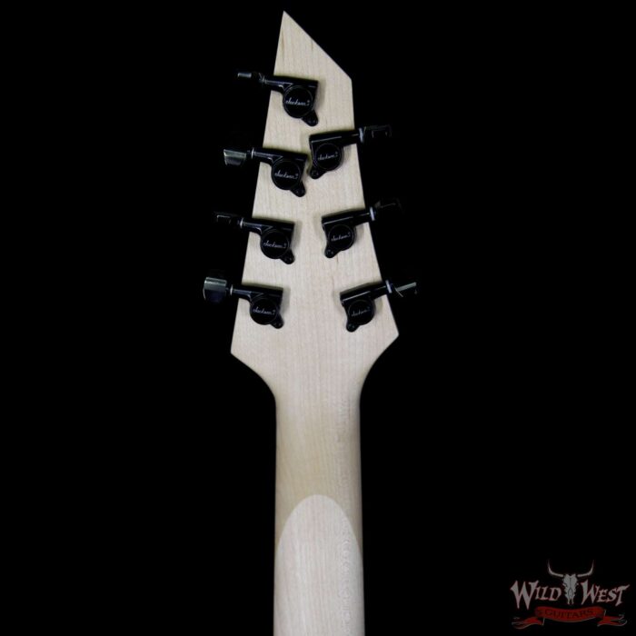 Jackson USA Select B7 EMG Deluxe Neck-Thru HH 7-String Baritone Satin Black - Image 10