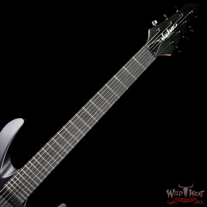 Jackson USA Select B7 EMG Deluxe Neck-Thru HH 7-String Baritone Satin Black - Image 9