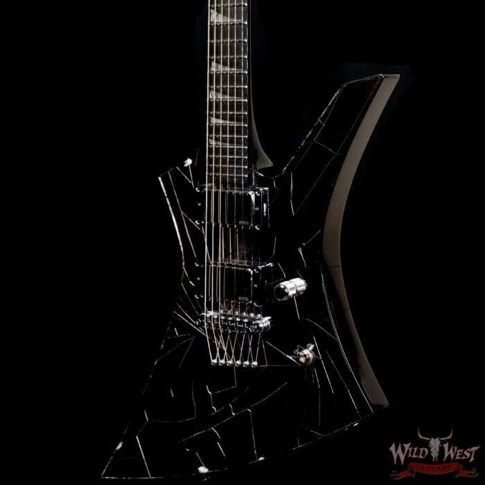 Jackson Custom Shop Pat McGarry Masterbuilt Cracked Mirror Kelly HH EMG Pickups TOM String-Thru Body - Image 2
