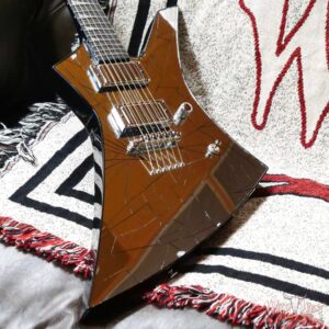 Jackson Custom Shop Pat McGarry Masterbuilt Cracked Mirror Kelly HH EMG Pickups TOM String-Thru Body - Image 8