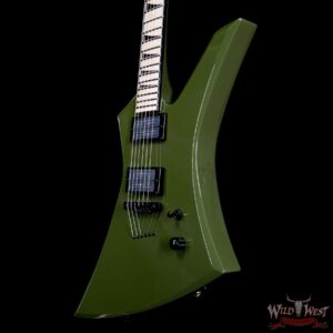 Jackson Custom Shop Limited Edition Kelly KE2H TOM Adjust-o-Matic Bridge Bare Knuckle Pickups Olive Drab Green 8.00 LBS - Image 2