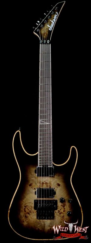 Jackson Limited Edition Wildcard Series Soloist™ SL2P Poplar Burl Top Ebony Board Fishman Fluence