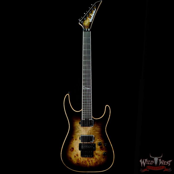 Jackson Limited Edition Wildcard Series Soloist™ SL2P Poplar Burl Top Ebony Board Fishman Fluence - Image 3
