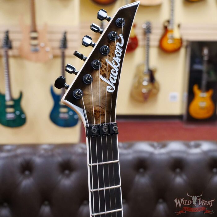 Jackson Limited Edition Wildcard Series Soloist™ SL2P Poplar Burl Top Ebony Board Fishman Fluence - Image 6