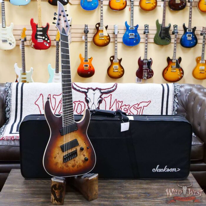 Jackson Concept Series Soloist SLAT7P HT MS Ebony Fingerboard Satin Bourbon Burst - Image 6