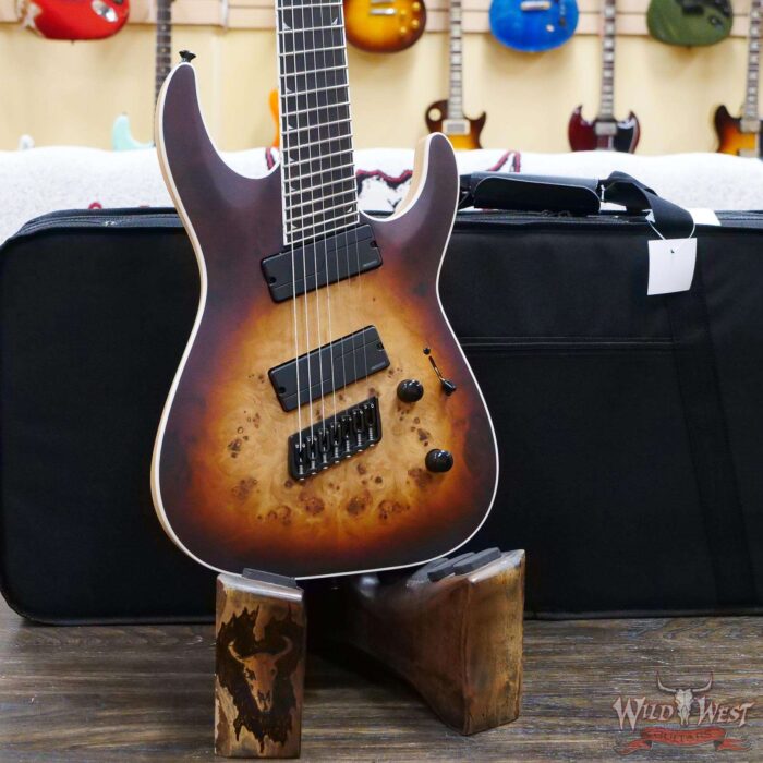 Jackson Concept Series Soloist SLAT7P HT MS Ebony Fingerboard Satin Bourbon Burst - Image 8