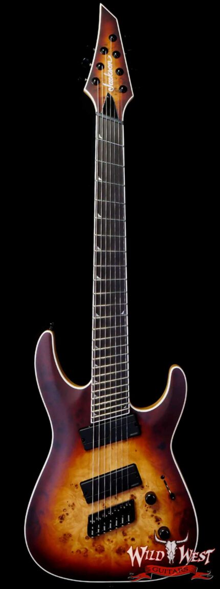 Jackson Concept Series Soloist SLAT7P HT MS Ebony Fingerboard Satin Bourbon Burst
