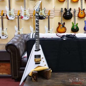 Jackson Concept Series Rhoads RR24 HS Ebony Fingerboard White with Black Pinstripes - Image 5