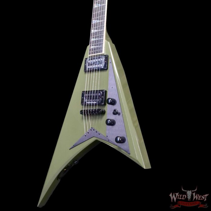 Jackson USA Custom Shop Randy Rhoads RR 2H Tune-O-Matic Bridge NOS Gloss Olive Drab Green 7.30 LBS - Image 2