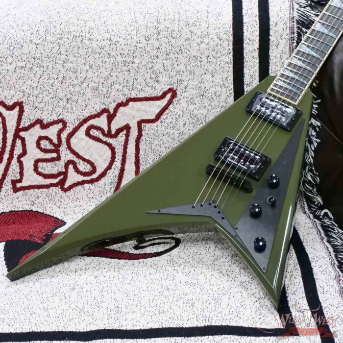 Jackson USA Custom Shop Randy Rhoads RR 2H Tune-O-Matic Bridge NOS Gloss Olive Drab Green 7.30 LBS - Image 7