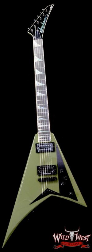 Jackson USA Custom Shop Randy Rhoads RR 2H Tune-O-Matic Bridge NOS Gloss Olive Drab Green 7.30 LBS