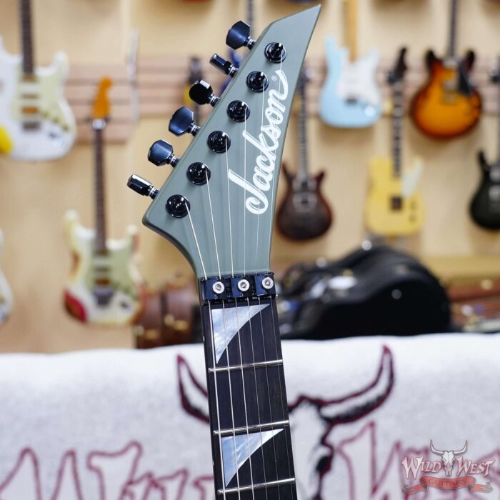 Jackson American Series SL2MG Soloist Floyd Rose EMG Pickups Ebony Fingerboard Matte Army Drab 8.15 LBS - Image 6