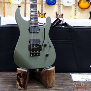 Jackson American Series SL2MG Soloist Floyd Rose EMG Pickups Ebony Fingerboard Matte Army Drab 8.15 LBS - Image 7