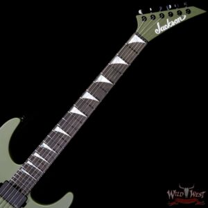 Jackson American Series SL2MG HT Soloist Hardtail EMG Pickups Ebony Fingerboard Matte Army Drab 7.50 LBS - Image 4