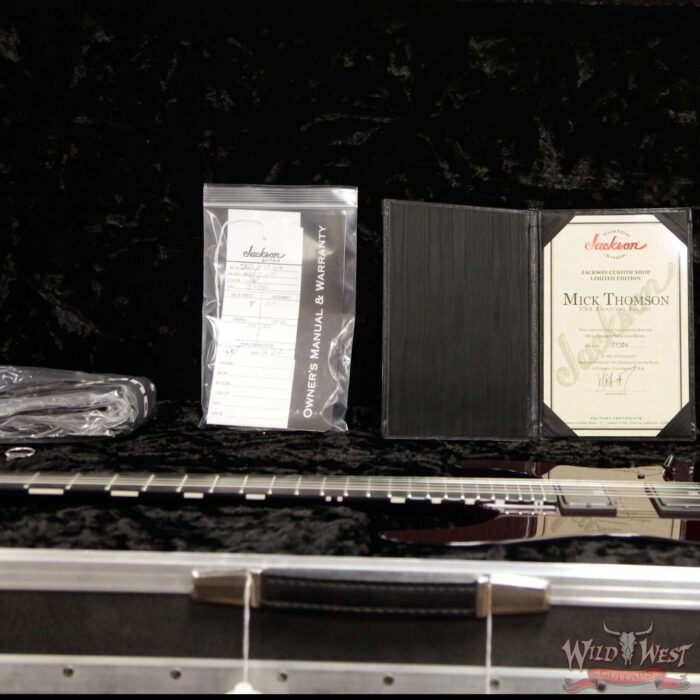 Jackson USA Limited Edition Mick Thomson Signature Soloist Ebony Fingerboard Deep Blood Metallic - Image 14