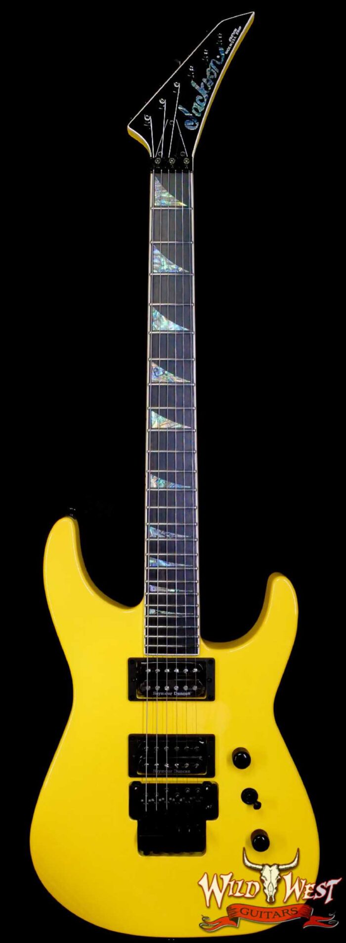 Jackson Custom Shop Soloist SL2H Floyd Rose Seymour Duncan Pickups Ebony Fingerboard Graffiti Yellow 8.40lbs - Image 1