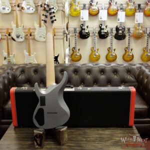 Jackson USA Select B8MG Deluxe Neck-Thru HH 8-String Baritone EMG Pickups Satin Grey - Image 14