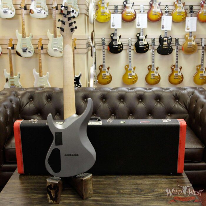 Jackson USA Select B8MG Deluxe Neck-Thru HH 8-String Baritone EMG Pickups Satin Grey - Image 14