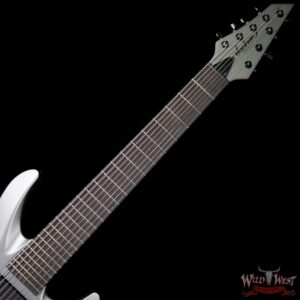 Jackson USA Select B8MG Deluxe Neck-Thru HH 8-String Baritone EMG Pickups Satin Grey - Image 9