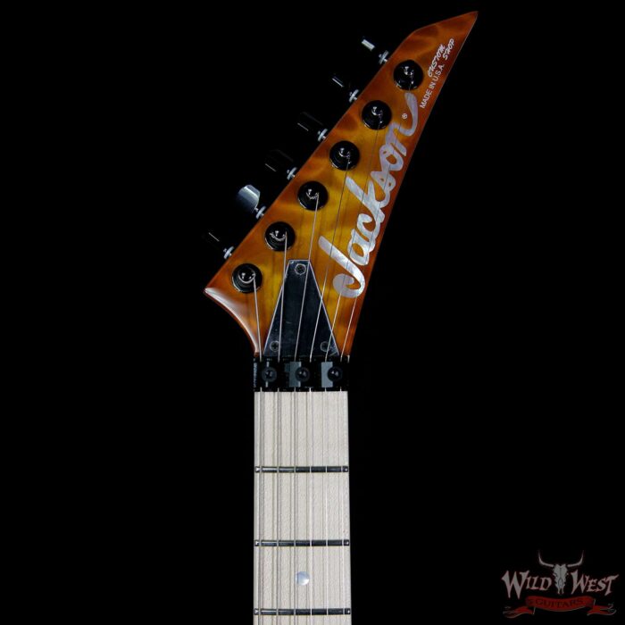 2017 Jackson Custom Shop Dinky DK 2H Floyd Rose Quilt Maple Top Amber Sunburst - Image 8